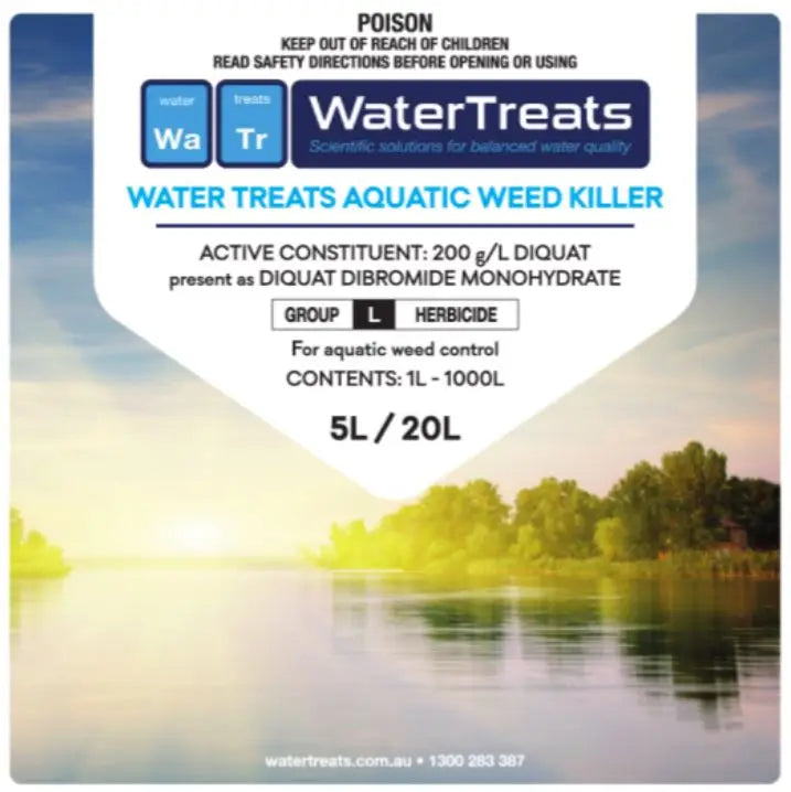 herbicide safe around water WaterTreats Aquatic Weed Killer (5L)