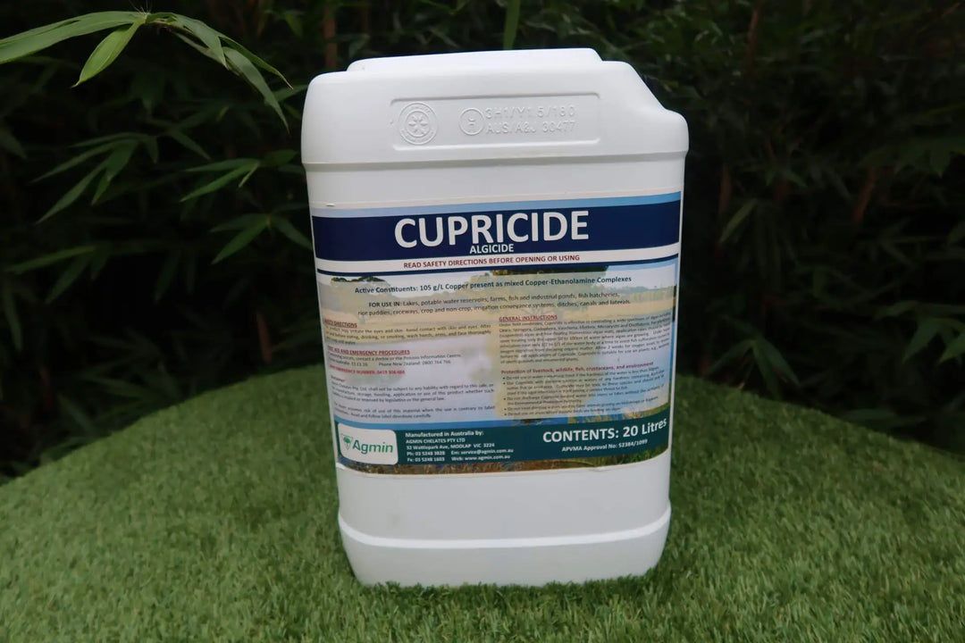 Blue Green Algae Attack Bundle (Small)—3 Pack BGA Test Kit, 5L Cupricide Algaecide, 5L Accelerator