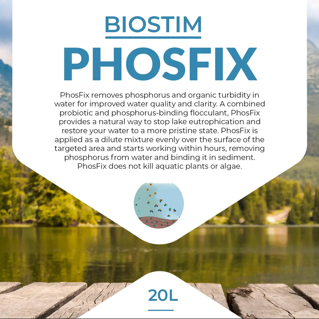 Biostim PhosFix (20L)—Eco-Friendly Phosphorus Remover & Water Clarifier