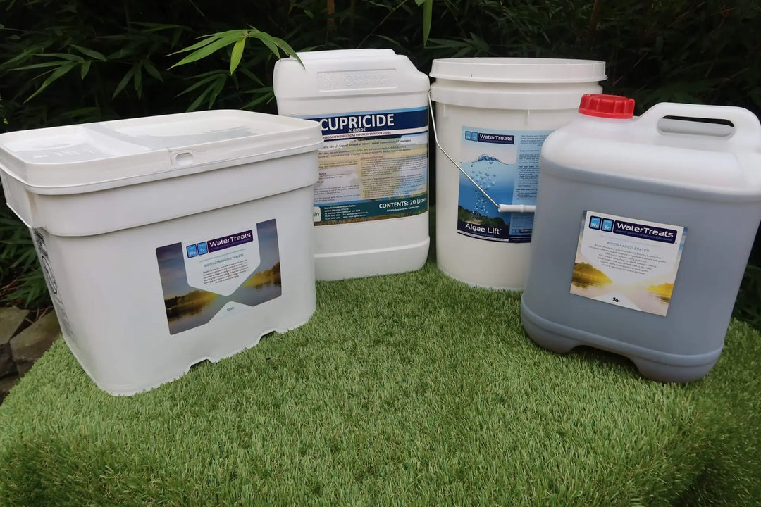 Full Algae Attack Arsenal (Large)—20kg Algae Lift, 20kg Biostim Tablets, 20L Biostim Accelerator, 20L Cupricide Algaecide