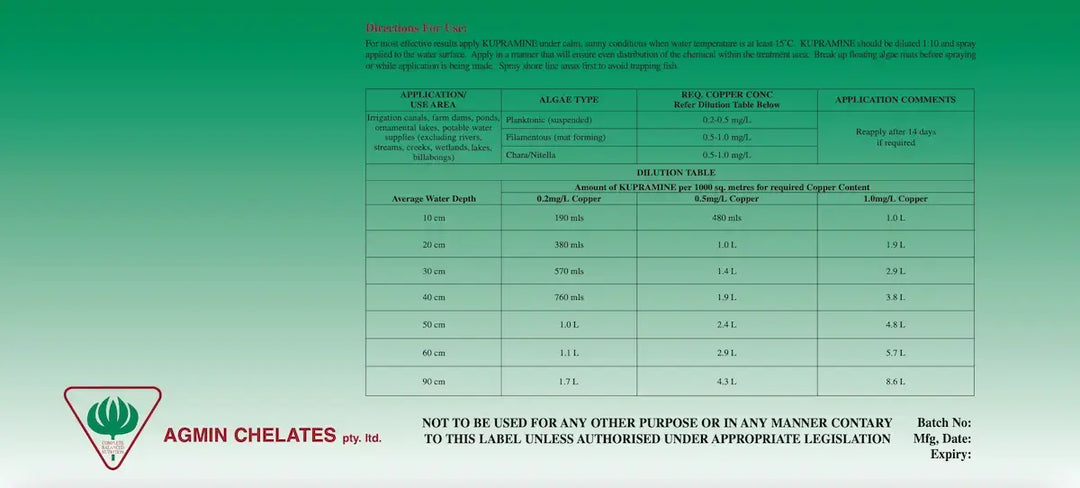 Kupramine Algaecide (5L)