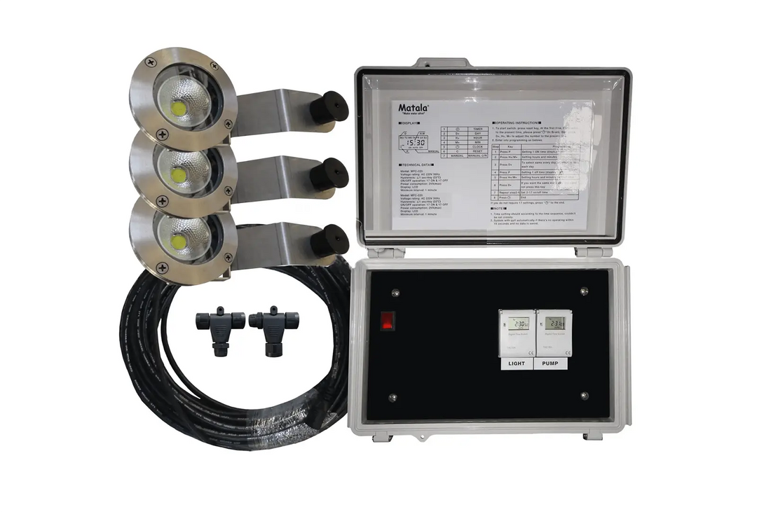 Matala Floating Fountain LED Lights (With Control Box) 20m Cable