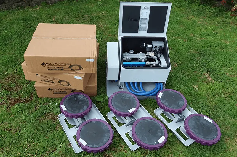 Aeration kits for improving water quality in dams lakes and ponds 1